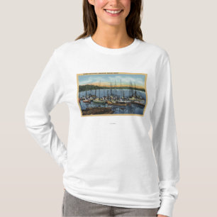 Camiseta Newport, Oregon - frota pesqueira Salmon em Yaquin