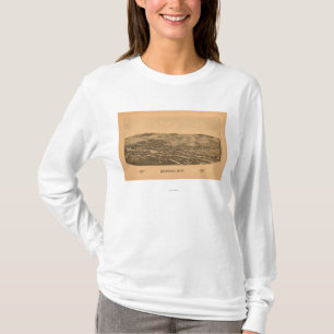 Camiseta Newport, YorkPanoramic novo MapNewport, NY