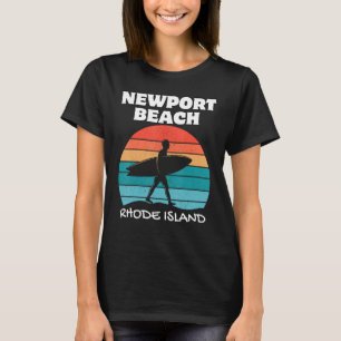 CAMISETA NEWPORTUGE BEACH RHODE ISLAND SURF VINTAGE SUNSET