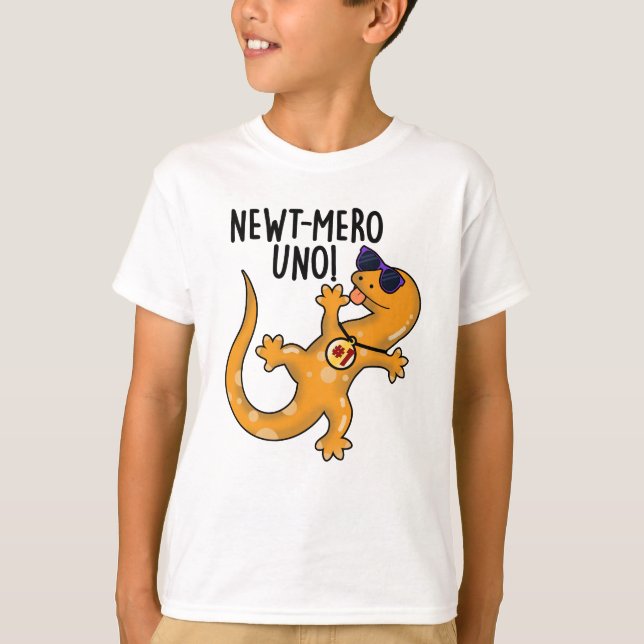 Camiseta Newt-mero Uno Funny Newt Pun (Frente)