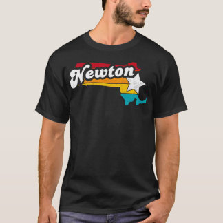 Camiseta Newton Massachusetts Vintage angustiou Souvenir 2