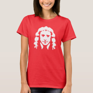 Camiseta Newton sorridente (roupa escuro)