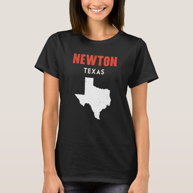 Camiseta Newton Texas EUA Estado América Viagem Texas (Frente)