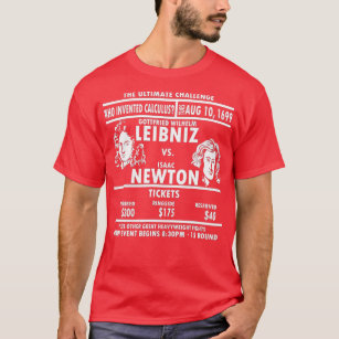Camiseta Newton vs Leibniz Mathematician Gift Calcule Matem