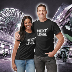 Camiseta Next Level Branco Neon Preto