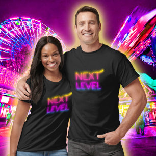 Camiseta Next Level Tahiti Sunset Neon Preto