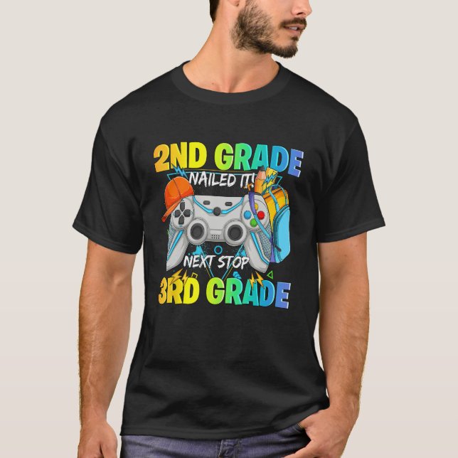 Camiseta Next stop 3rd grade 2nd grade nailed it Graduate V (Frente)