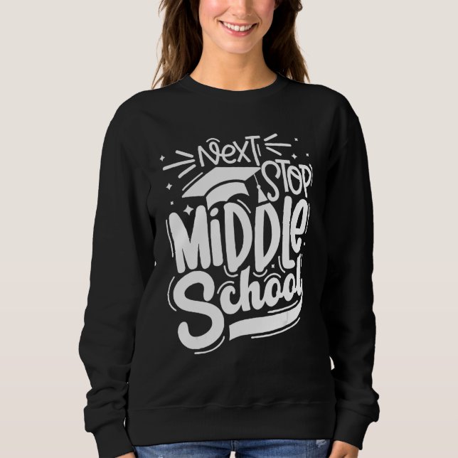 Camiseta Next Stop Middle School Graduation Happy Last Day  (Frente)
