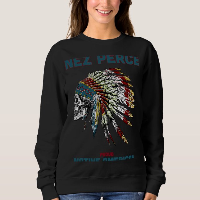 Camiseta Nez Perce Tribe Native American Retro Vinta (Frente)
