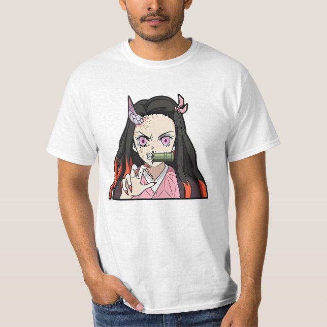 Camiseta Nezuko kamado zangado (Frente)