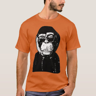 Camiseta NFT de macaco negro
