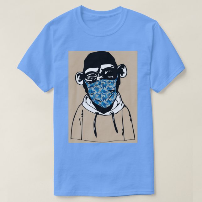 Camiseta NFT preto macaco 1 (Frente do Design)