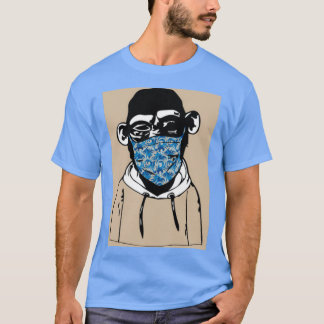 Camiseta NFT preto macaco 1