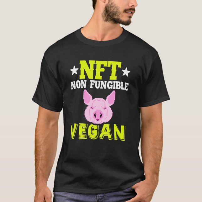 Camiseta Nft - Token De Blockchain Vegan Não Fungível Nft N (Frente)