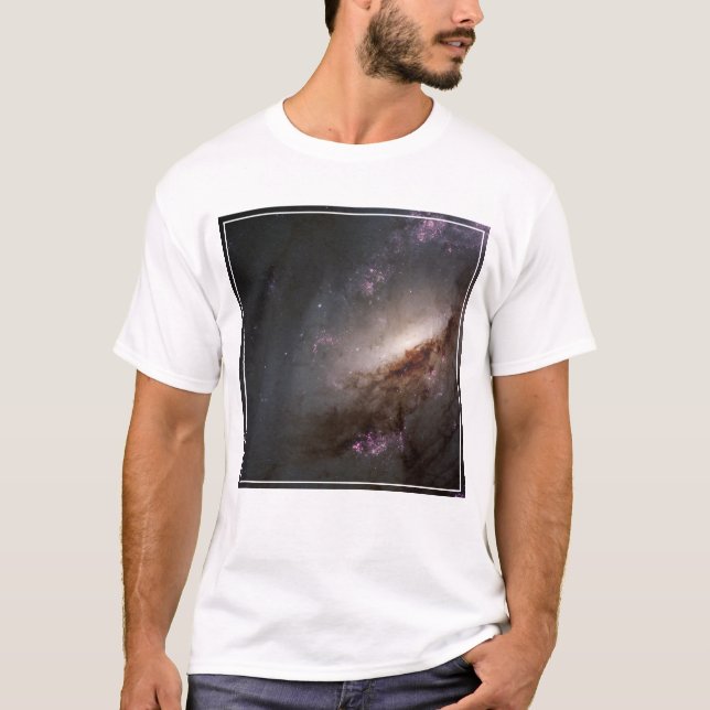 Camiseta Ngc 4258 Em Formação Estelar Intensa. (Frente)