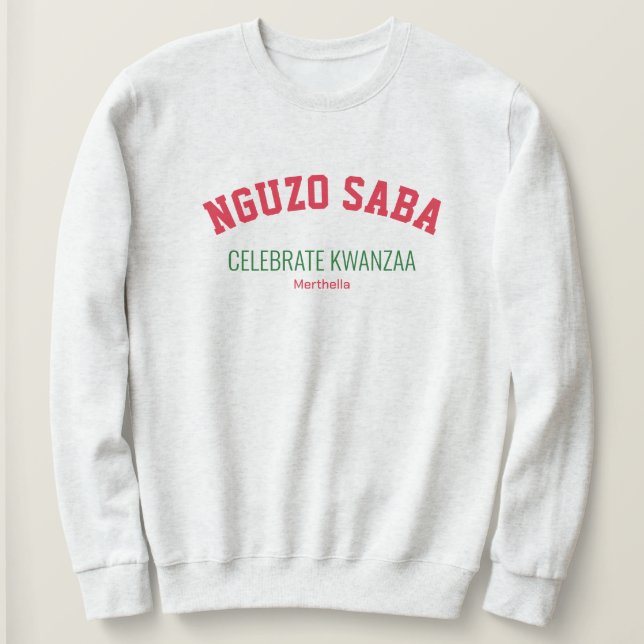 Camiseta NGUZO SABA Celebre o Kwanzaa (Frente do Design)