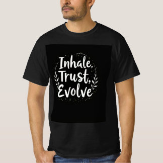 Camiseta Nhale, Trust, Evolve Inspirado na Natureza