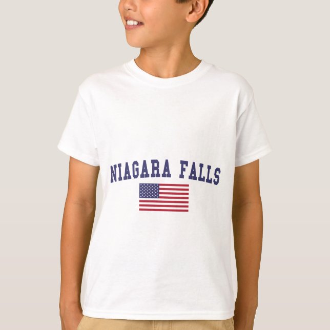 Camiseta Niagara Cai Bandeira dos EUA (Frente)
