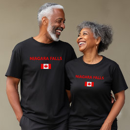 Camiseta Niagara Cai no Canadá - Sinalizador canadense - Co
