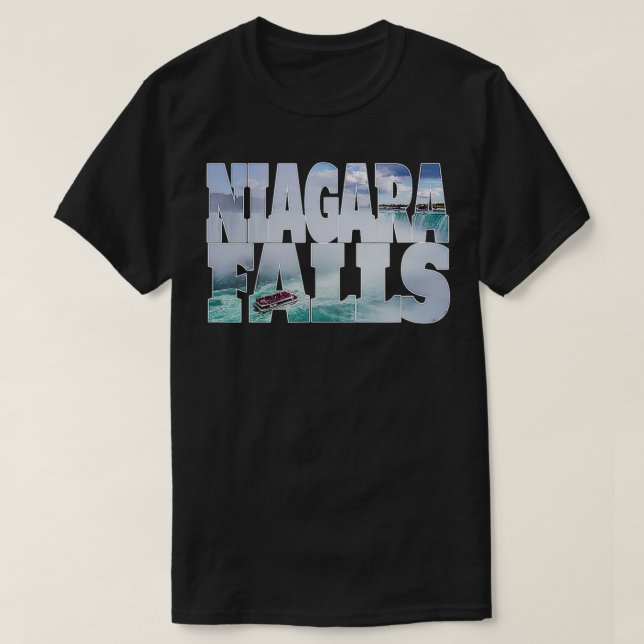 Camiseta Niagara Falls Maid of Mist Waterfall Boat Tourist (Frente do Design)