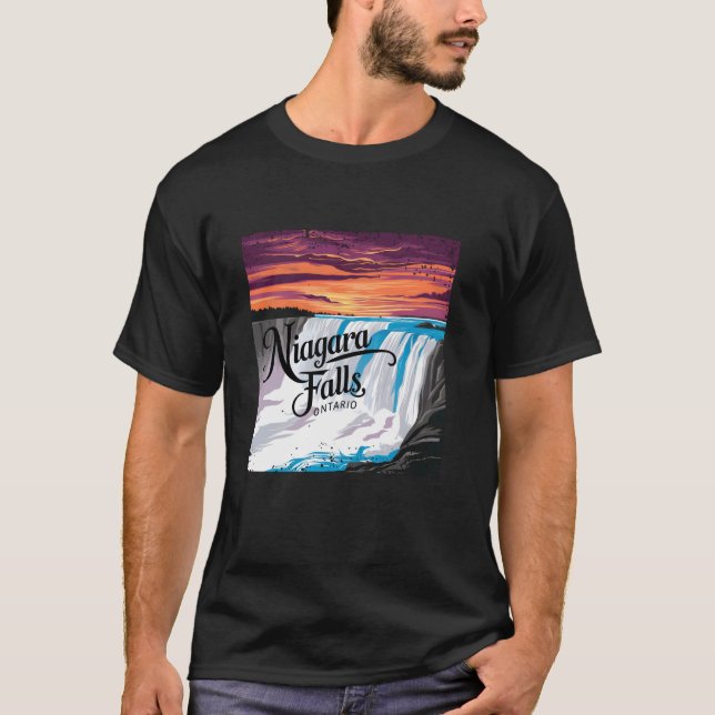 Camiseta Niagara Falls Ontario Canada Sunset (Frente)