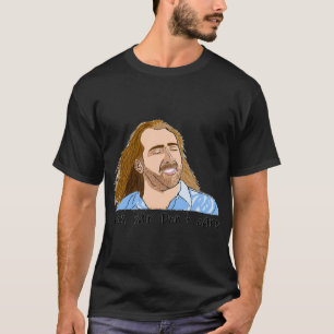 Camiseta Nic cage con air hair  