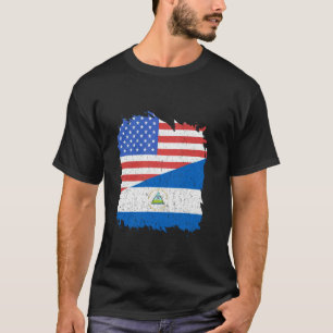 Camiseta Nicarágua Coração Coelho Orgulho Nicaraguense Nica