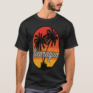 Camiseta Nicarágua Sunset Palm Beach Souvenir