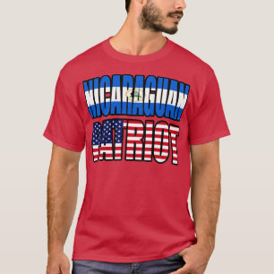 Camiseta Nicaraguan American Patriot Pride Heritage Flag 