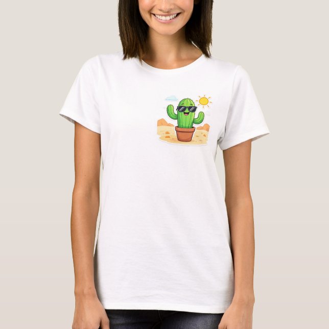 Camiseta Nice Cactus | Seja feliz (Frente)