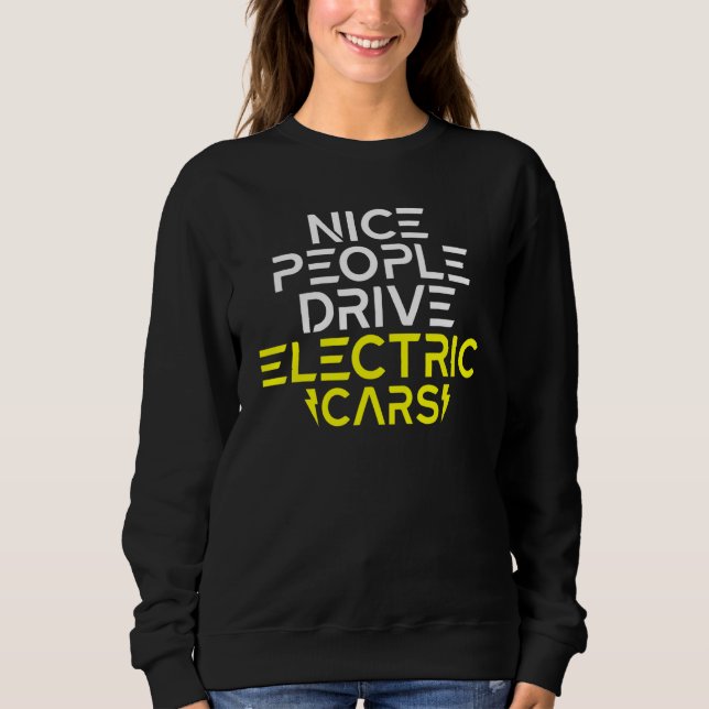 Camiseta Nice People drive Electric Cars EV Electric Vehicl (Frente)
