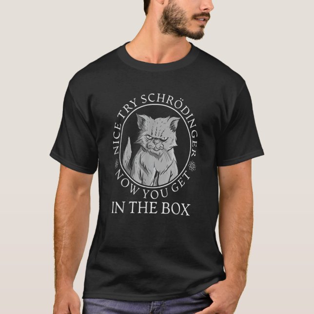 Camiseta Nice Ry Schr Dingers Cat Physics Scientist (Frente)
