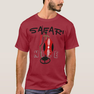 Camiseta Nice Safari Kenya Hakuna Matata Black Red Green