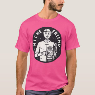 Camiseta Niche Amigo Robotee Cyborg Inteligência Artificial