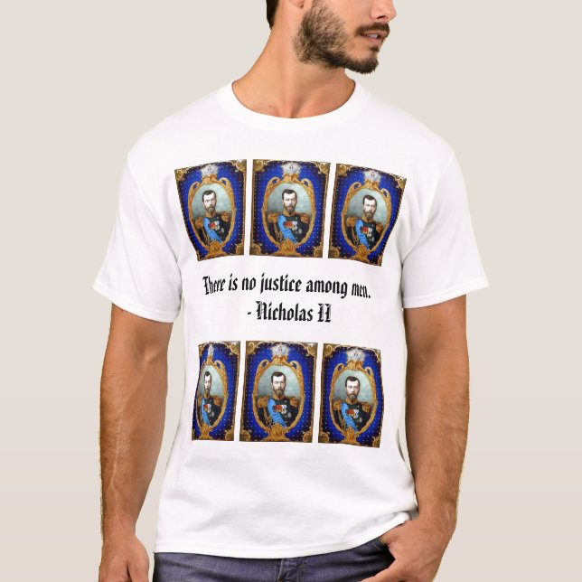 Camiseta Nicholas II - Azul (Frente)