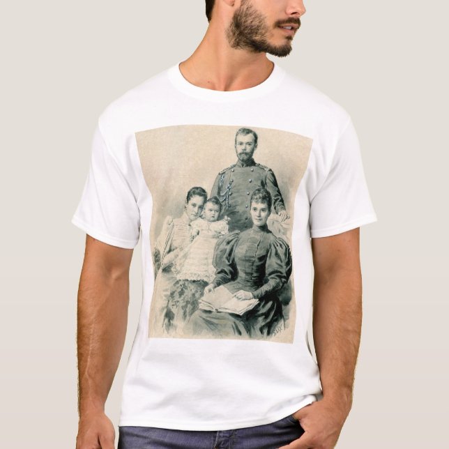 Camiseta Nicholas II e família (Frente)