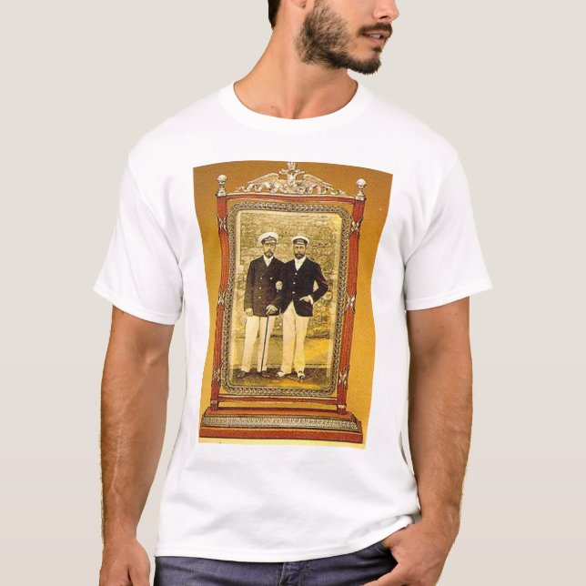 Camiseta Nicholas II e George V (Frente)