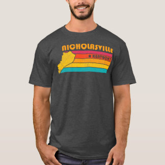 Camiseta Nicholasville Kentucky Vintage afligiu Souvenir