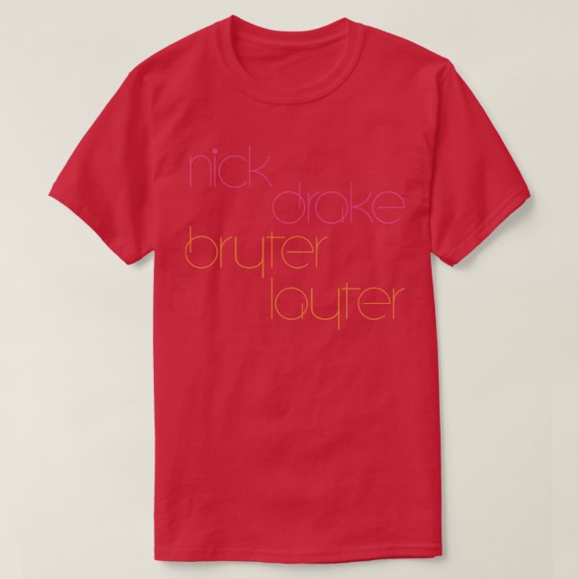 Camiseta Nick Drake Bryter Layter Fan Tributa Design (Frente do Design)