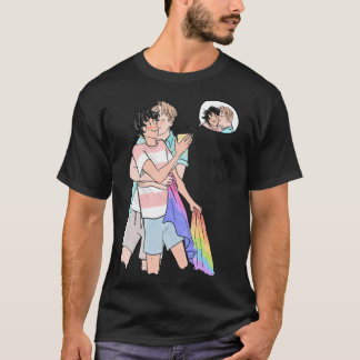 Camiseta Nick e Charlie Heartstopper felizes orgulho Clássi
