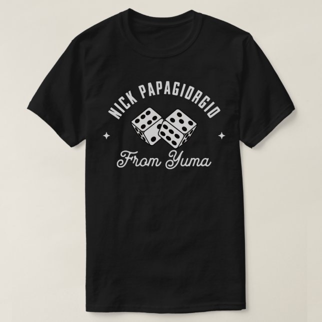 Camiseta Nick Papagiorgio, de Yuma (Frente do Design)