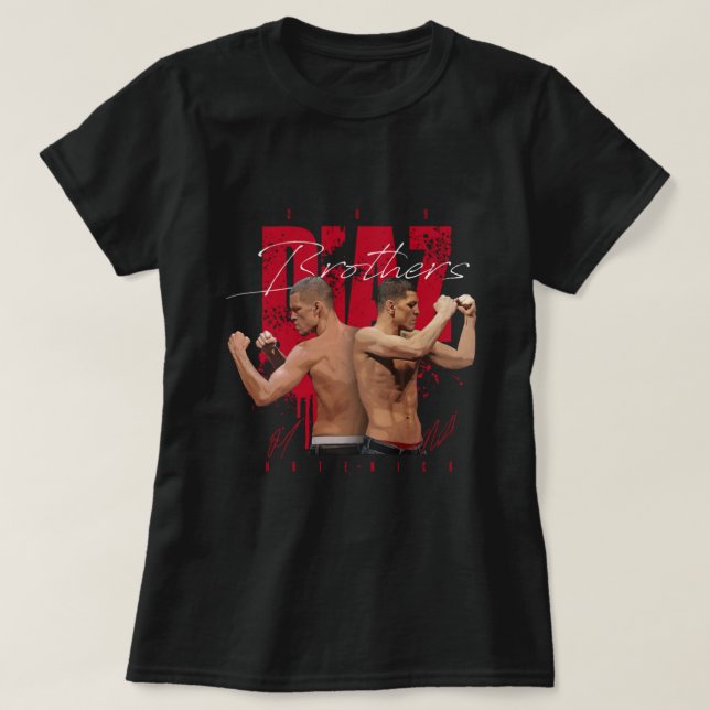 Camiseta Nick x Nate Diaz  (Frente do Design)