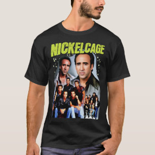 Camiseta NICKELCAGE PARODY Funny Retro 2000s Glamor Shot T