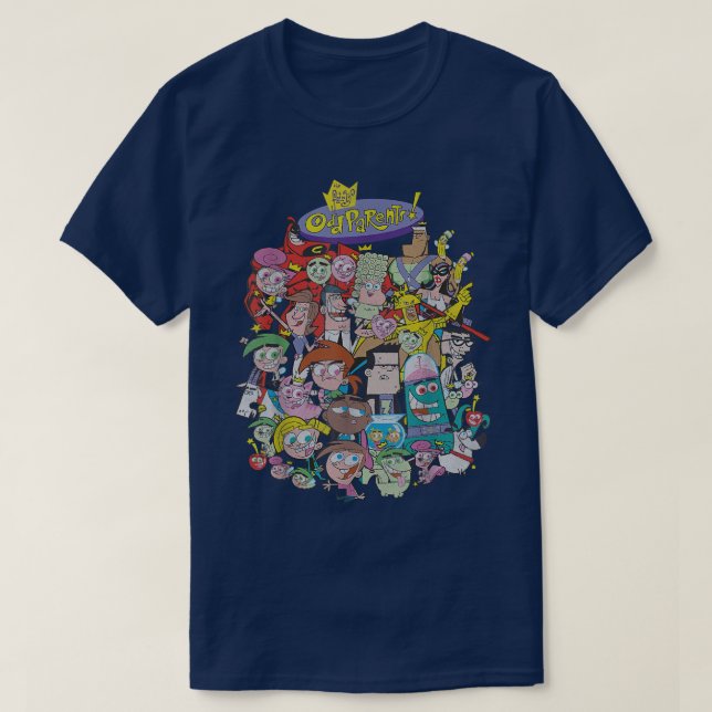 Camiseta Nickelodeon O Caráter Total De OddParents Justo (Frente do Design)