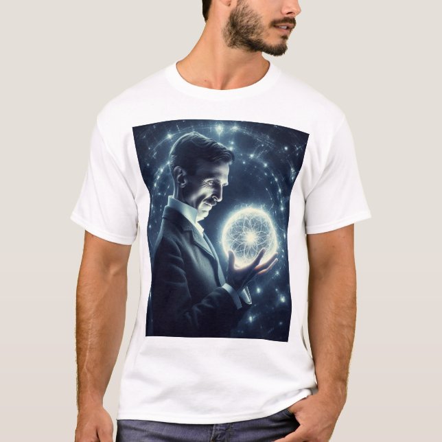 Camiseta Nicola Tesla  (Frente)