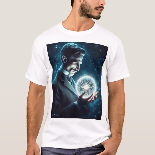 Camiseta Nicola Tesla  (Frente)