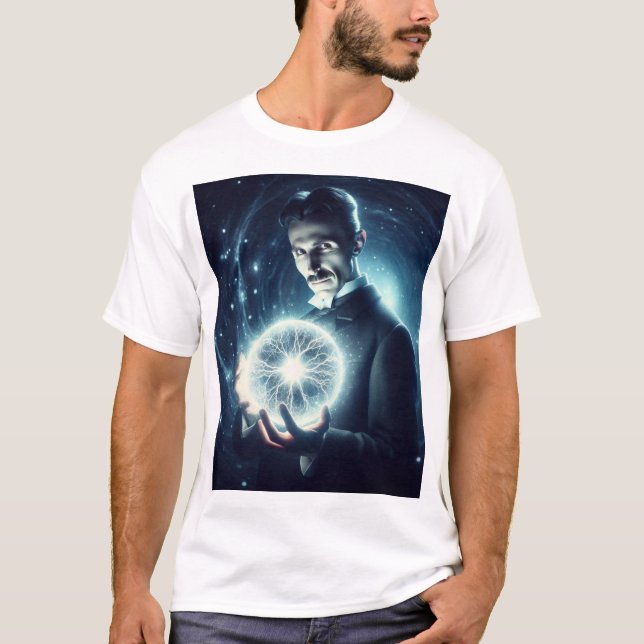 Camiseta Nicola Tesla  (Frente)
