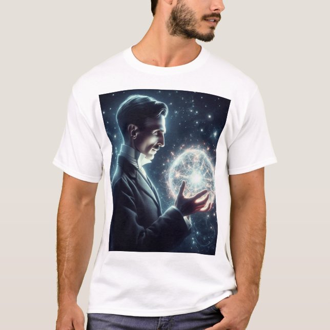 Camiseta Nicola Tesla  (Frente)