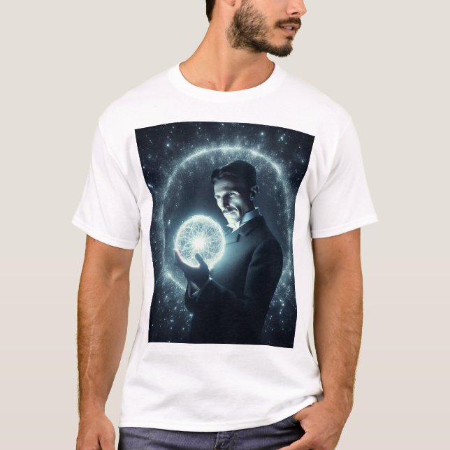 Camiseta Nicola Tesla  (Frente)