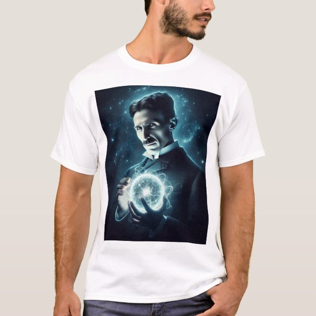 Camiseta Nicola Tesla  (Frente)